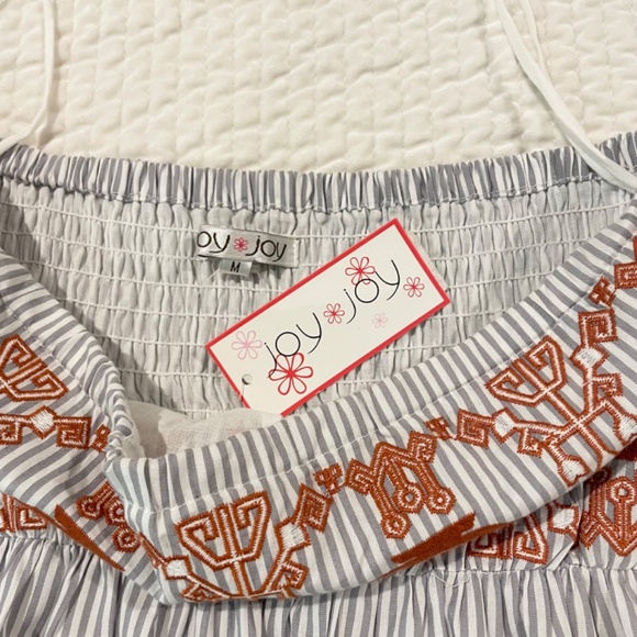 NWT Joy Joy Embroidered Tube Dress - Picture 12 of 12